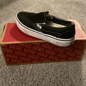 Black slip on vans